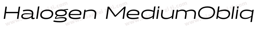 Halogen MediumOblique字体转换